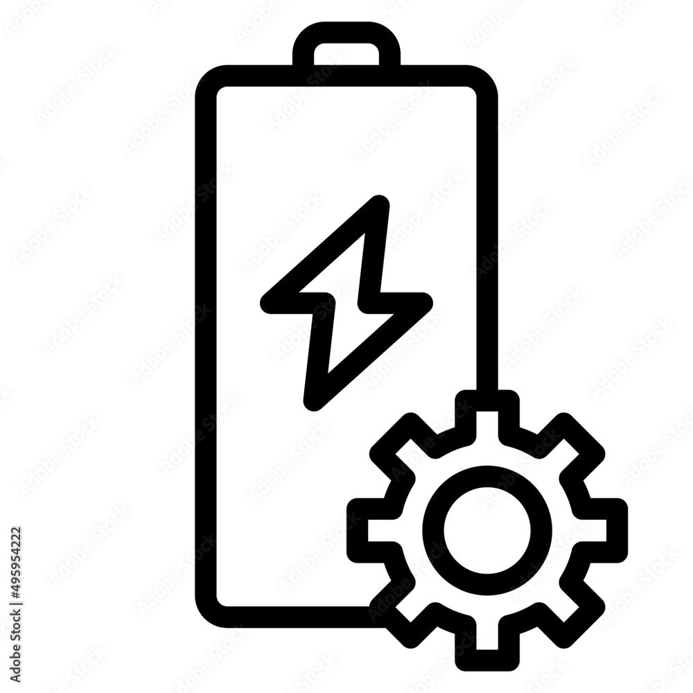 battery outline style icon battery outline style icon
