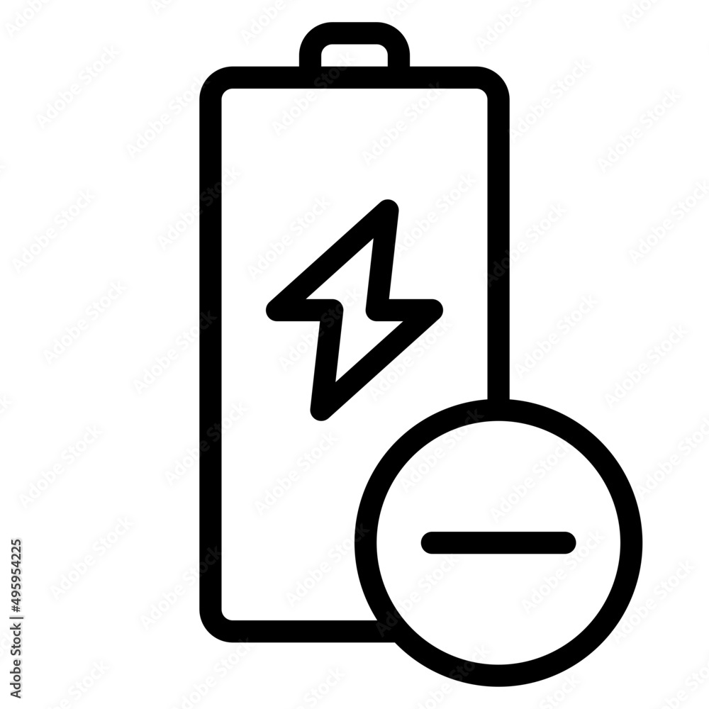 battery outline style icon battery outline style icon