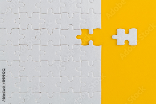 The last piece of jigsaw puzzle