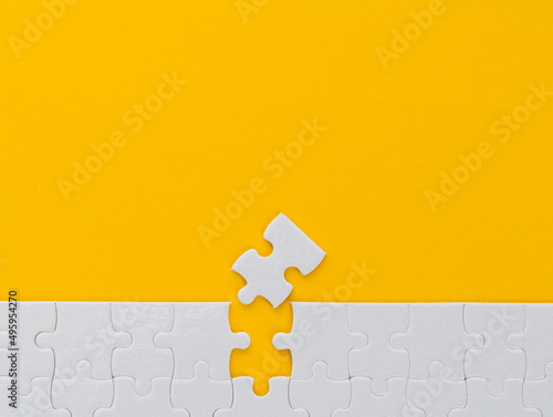 The last piece of jigsaw puzzle