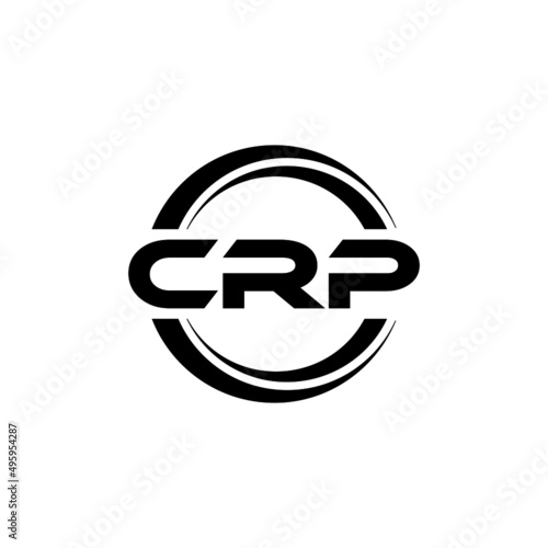 CRP letter logo design with white background in illustrator, vector logo modern alphabet font overlap style. calligraphy designs for logo, Poster, Invitation, etc.