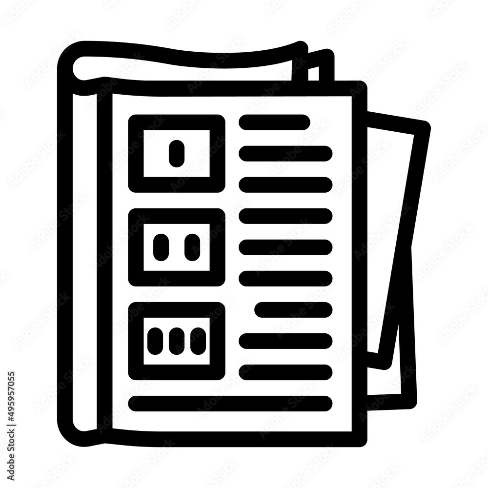 tutorial book line icon vector. tutorial book sign. isolated contour symbol black illustration tutorial book line icon vector. tutorial book sign. isolated contour symbol black illustration