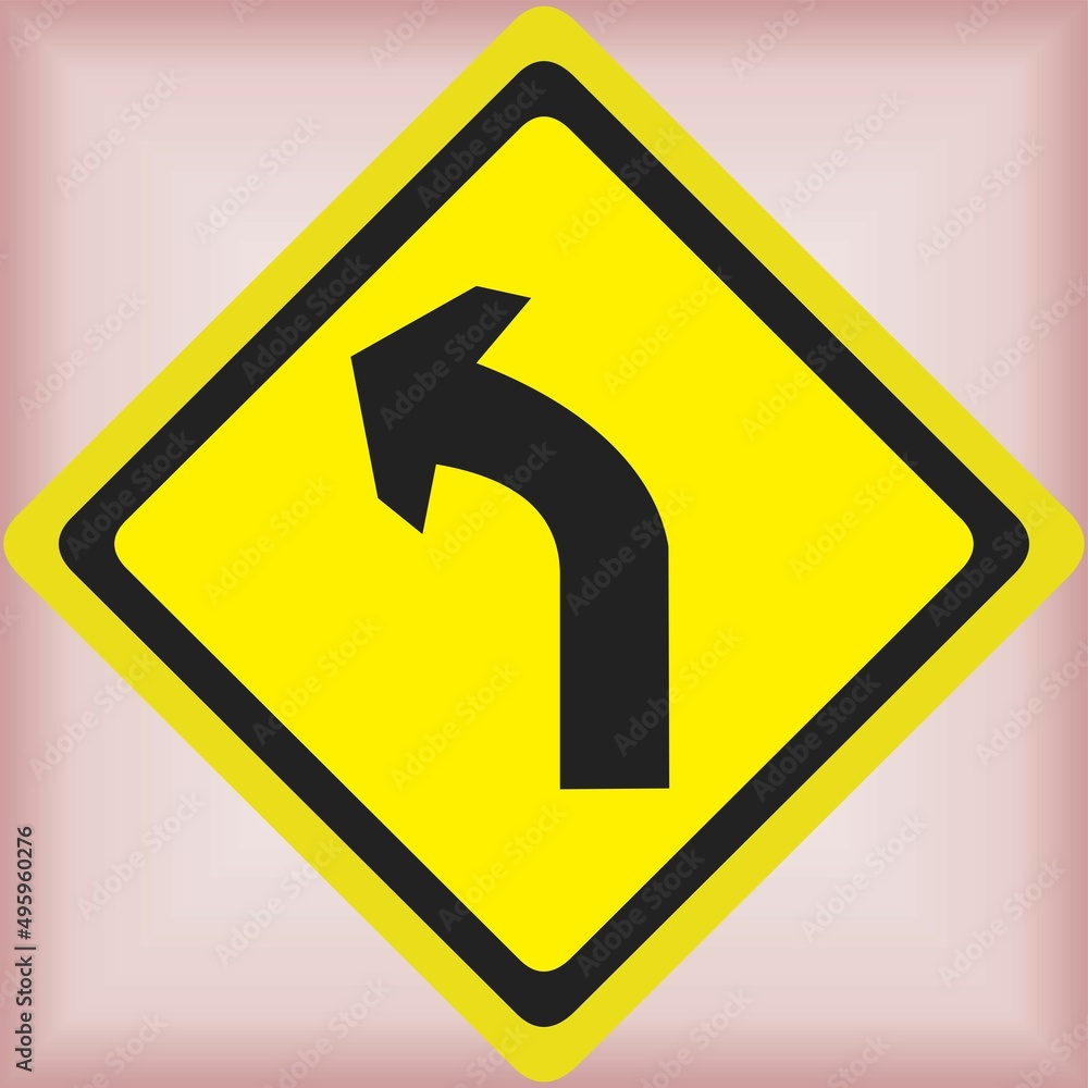 yellow road sign, traffic sign on gray background.
simple vector illustration design yellow road sign, traffic sign on gray background.
simple vector illustration design