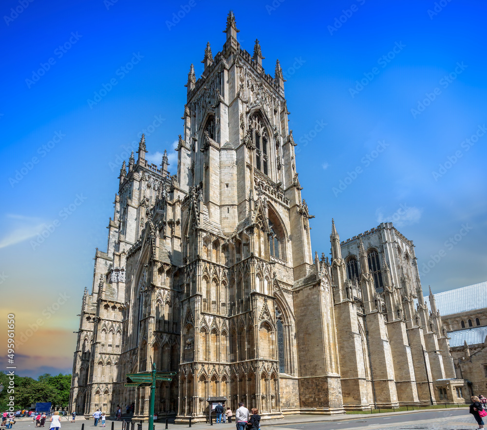 Fototapeta premium Great york minster side view
