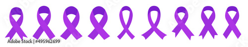 Pancreatic Cancer awareness month. Purple color