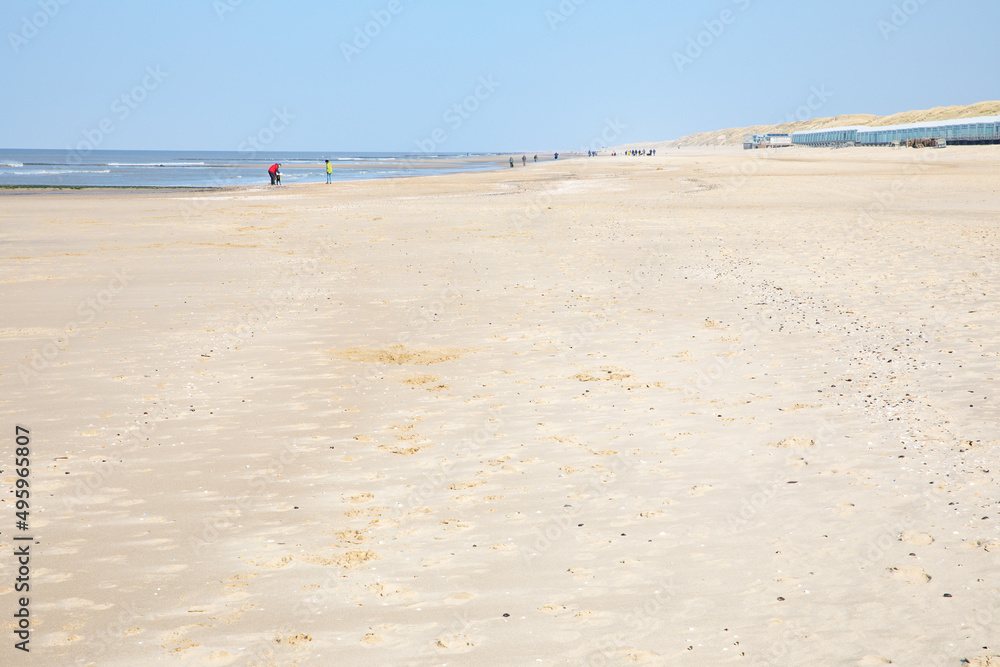 Idyllic sand beach near Den Helder in North Holland, Netherlands Idyllic sand beach near Den Helder in North Holland, Netherlands