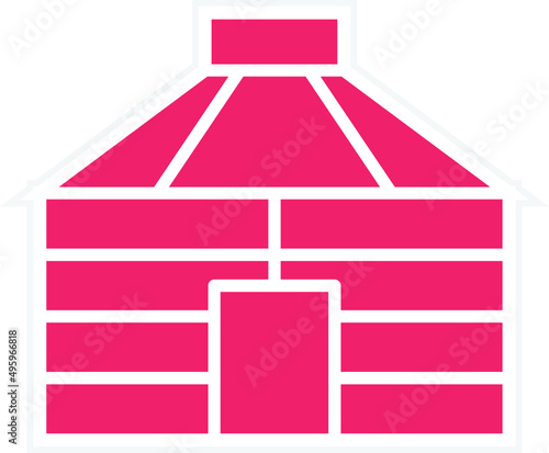 Vector Design Yurt Icon Style