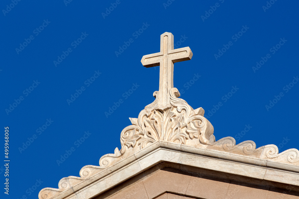 cross on church cross on church