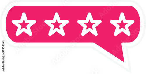 Vector Design Positive Review Icon Style