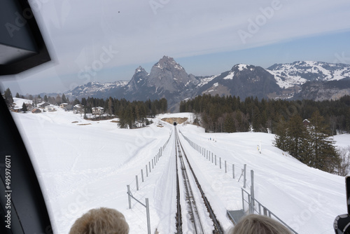 Muotathal is synonymous with nature, pristine authenticity and tradition. The region is home to unique natural treasures such as the Hölloch cave system, the virgin spruce forest. Stoos, Schwyz photo