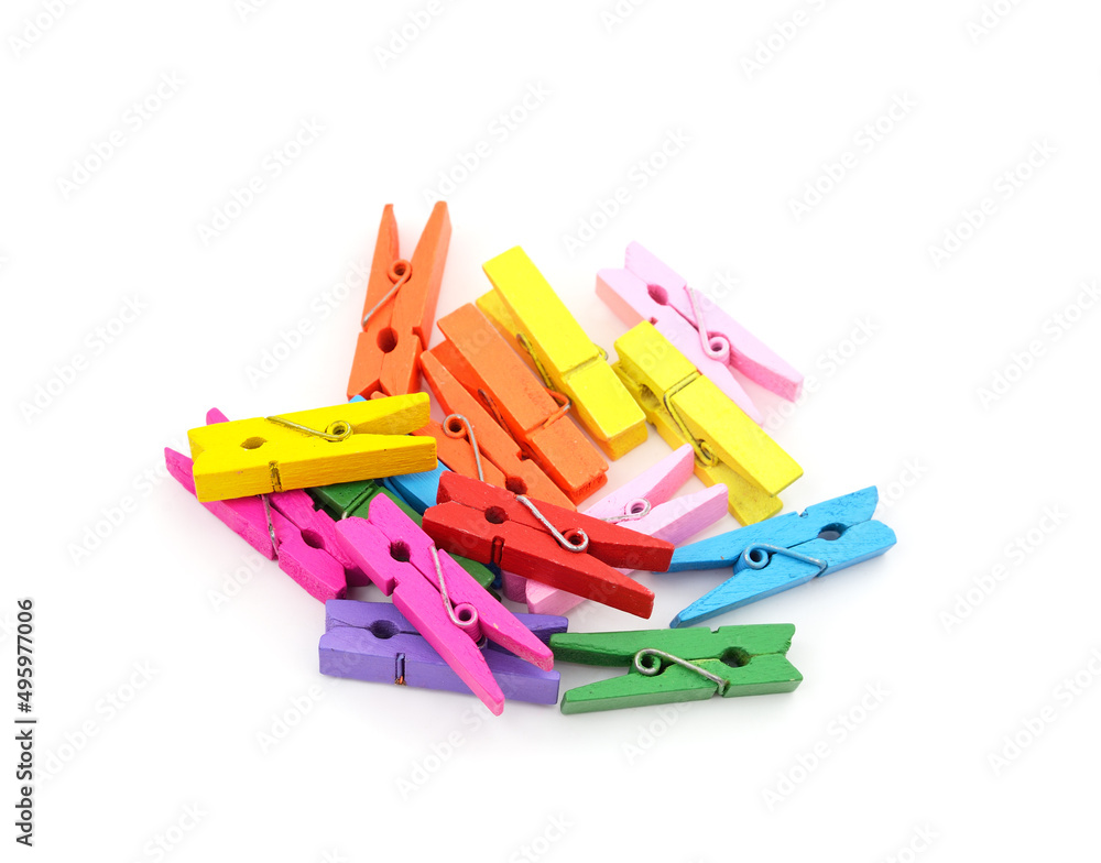 Lots of colorful clothespins. Lots of colorful clothespins.