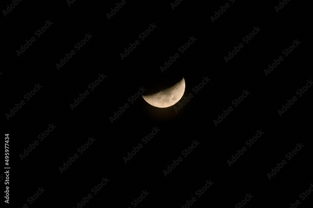 Super blood moon. The moon in the night sky. Super blood moon. The moon in the night sky.