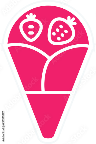 Vector Design Crepe Icon Style