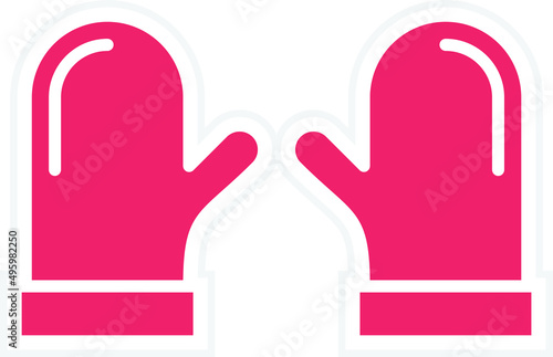 Vector Design Oven Mitt Icon Style