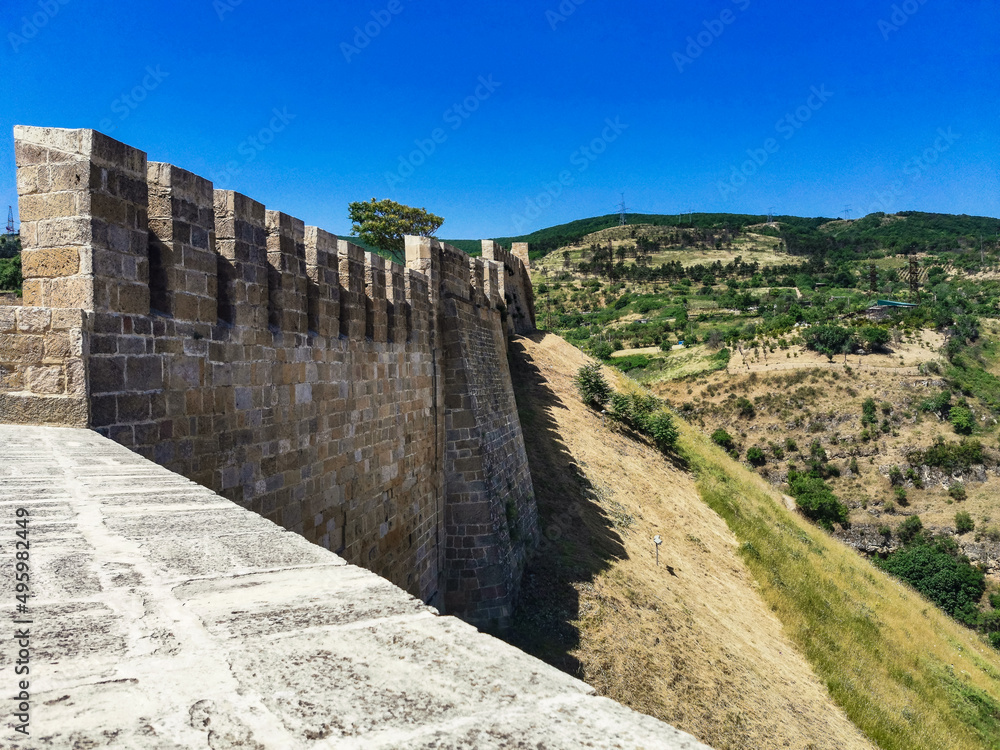 Naryn-Kala Fortress in Derbent. Republic of Dagestan, Russia June 2021. Naryn-Kala Fortress in Derbent. Republic of Dagestan, Russia June 2021.