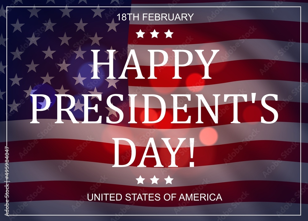 Happy presidents day poster, invitation or greeting card template ...