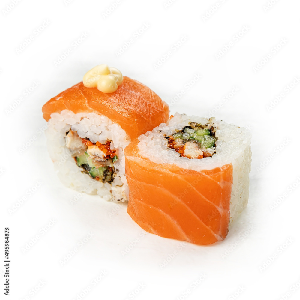 rolls, Japanese cuisine, on a white background
rolls, Japanese cuisine, on a white background
