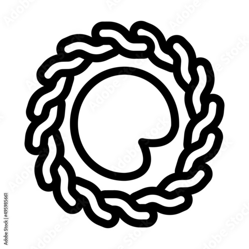 tortellini dish line icon vector. tortellini dish sign. isolated contour symbol black illustration