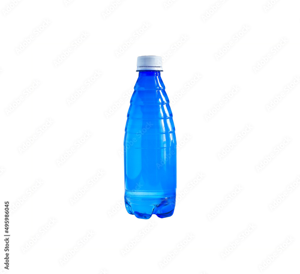 Naklejka premium plastic water bottle isolated on white background