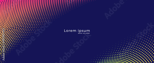 Abstract wavy background for brochure, cover and flyer. Colorful dynamic particle wave graphic vector illustration for multipurpose usage like technology, science.
