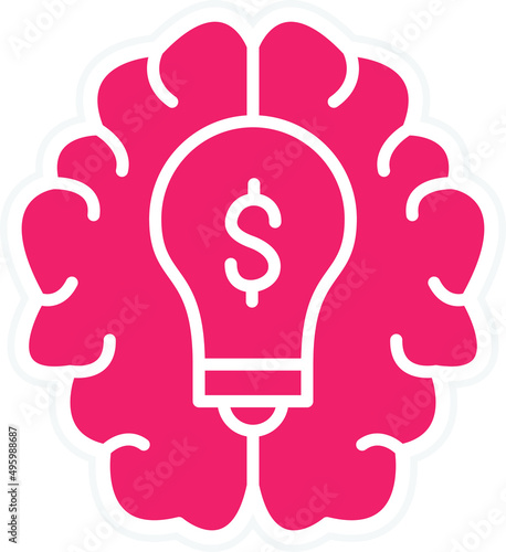 Vector Design Brainstorming Icon Style