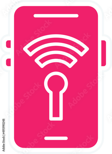 Vector Design Mobile Hotspot Icon Style