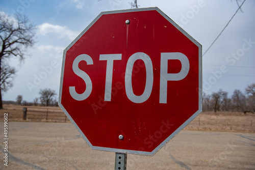 stop sign on the street