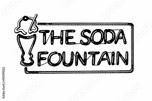soda fountain sign