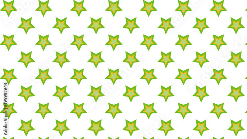 Green star pattern  wrapping paper