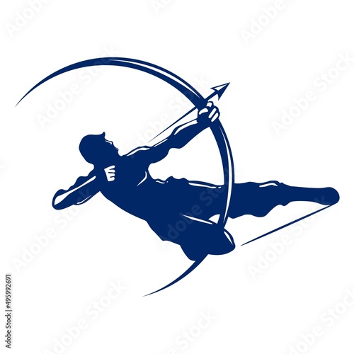 Symbol icon logo vector an archer