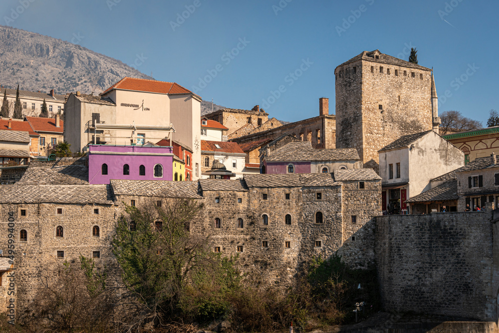 Cityscape of the city of Mostar, Bosnia & Herzegovina