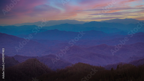 Mountain sunset