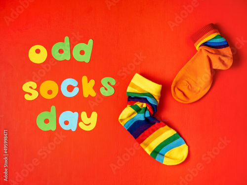 Canvas Print Odd Socks Day
