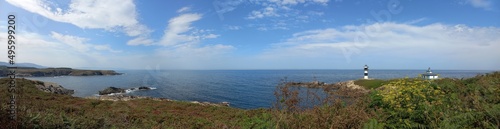 Panorama view of the coast of Ribadeo, Galicia, Spain 