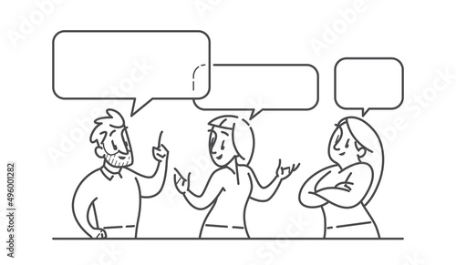 People talking