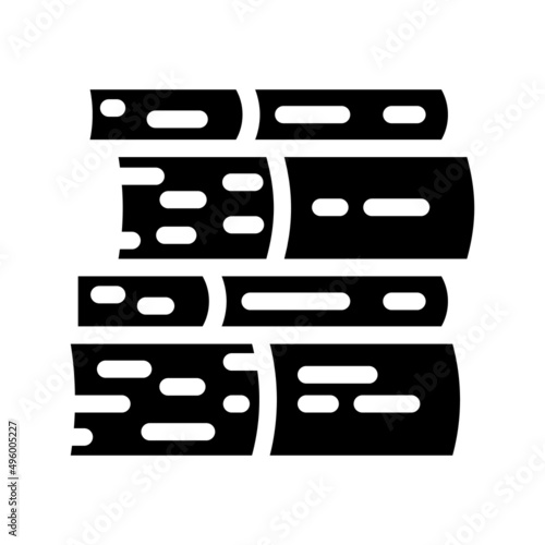 pile books glyph icon vector. pile books sign. isolated contour symbol black illustration