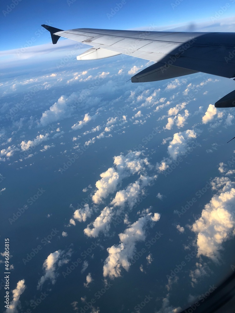 Fototapeta premium view from airplane window