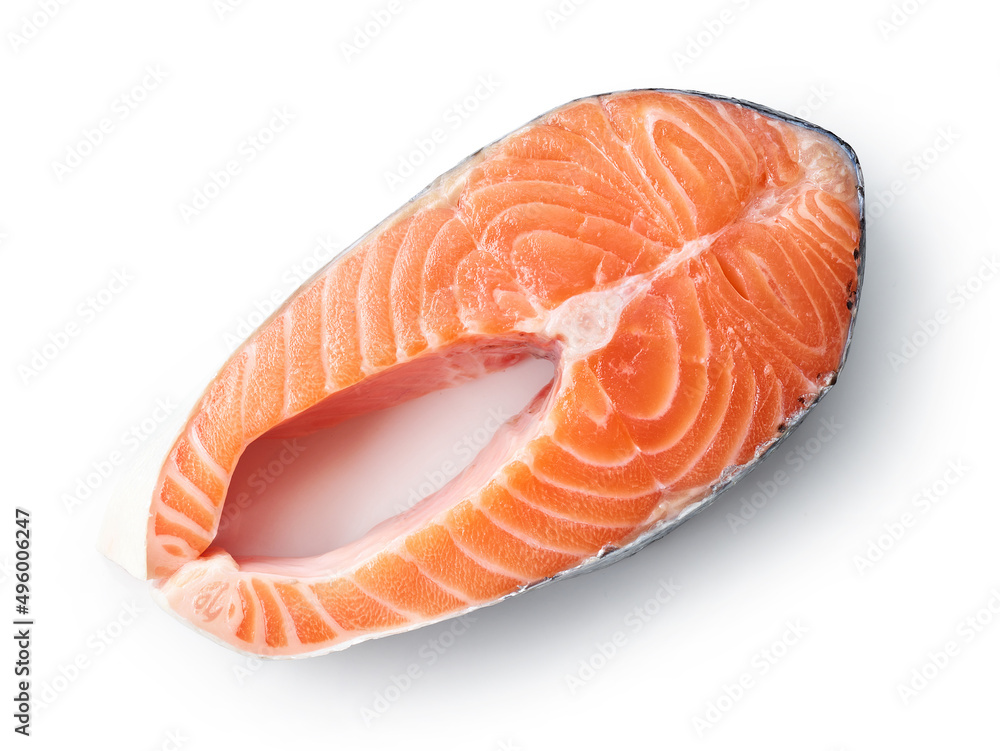 fresh raw salmon steak fresh raw salmon steak