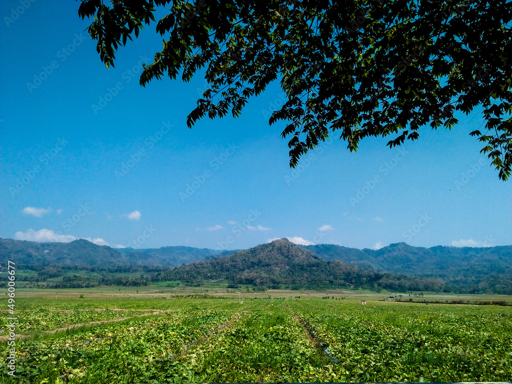 Pegunungan menoreh in Nanggulan, Yogyakarta