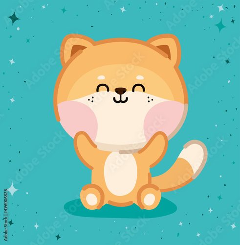 happy dog poster