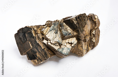 Nickel. A piece of nickel ore close up. Metallic nickel ore.