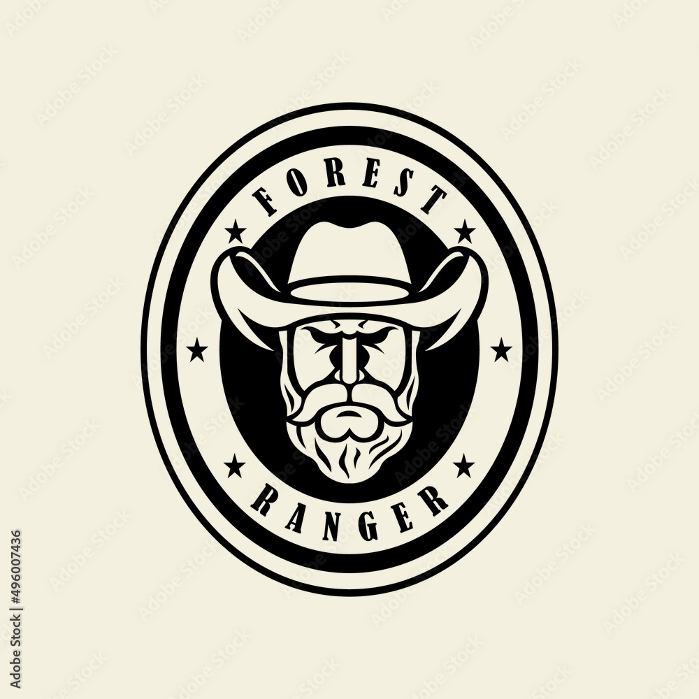 Poster Forest ranger logo design – Wall Art | UkPosters