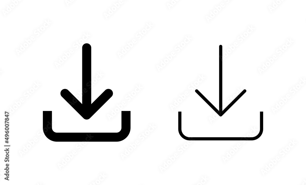 Download icon vector. Download sign and symbol Download icon vector. Download sign and symbol