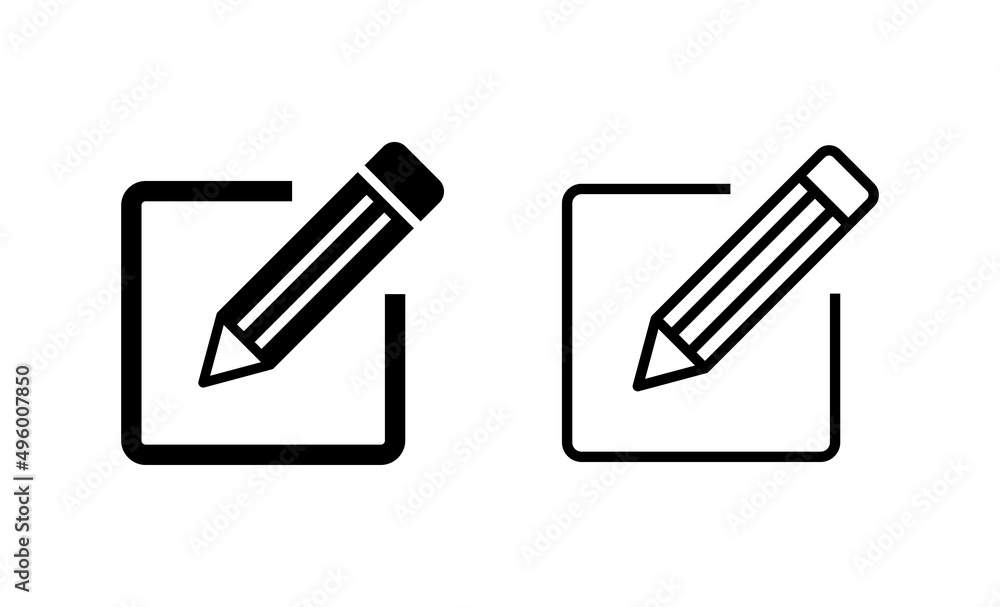 Edit icon vector. edit document sign and symbol. edit text icon. pencil. sign up Edit icon vector. edit document sign and symbol. edit text icon. pencil. sign up