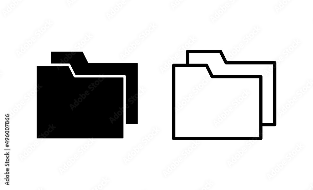 Folder icon vector. folder sign and symbol Folder icon vector. folder sign and symbol