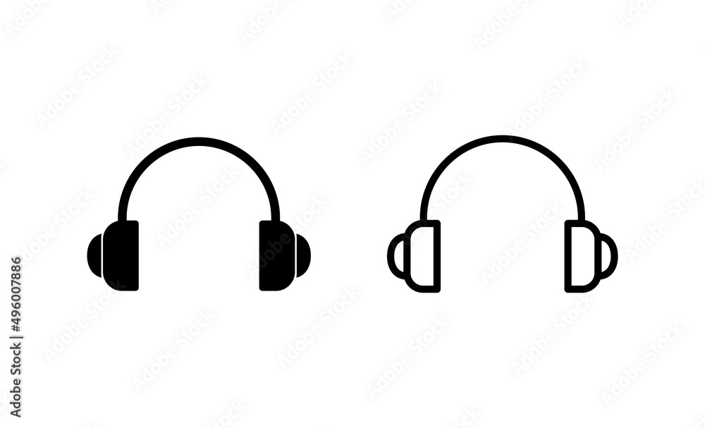 Headphone icon vector. Headvector sign and symbol Headphone icon vector. Headvector sign and symbol