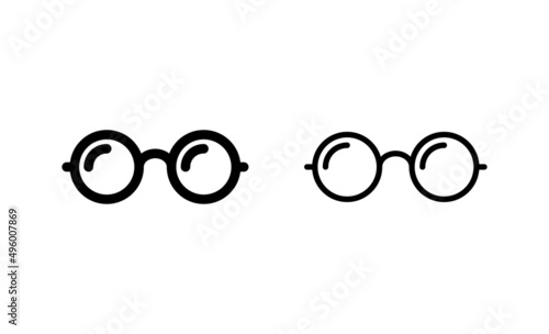 Glasses icon vector. Glasses sign and symbol