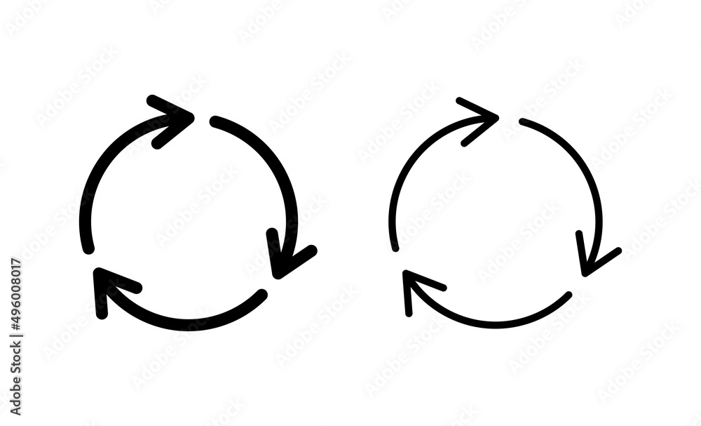 Recycle icon vector. Recycling sign and symbol. Recycle icon vector. Recycling sign and symbol.