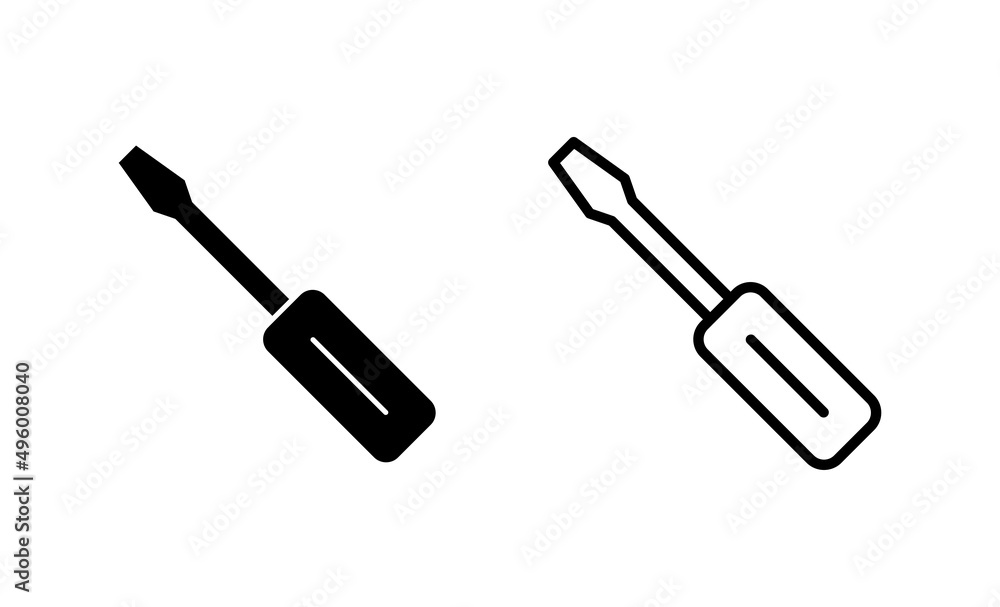 Screwdriver icon vector.tools sign and symbol Screwdriver icon vector.tools sign and symbol