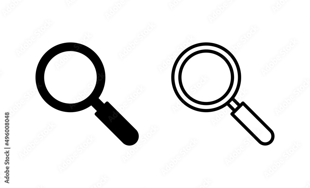 Search icon vector. search magnifying glass sign and symbol Search icon vector. search magnifying glass sign and symbol